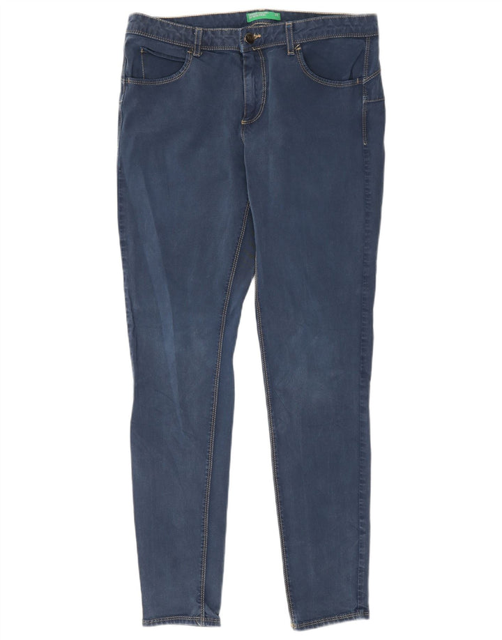 Benetton Womens Skinny Jeans W31 L30 Navy Blue