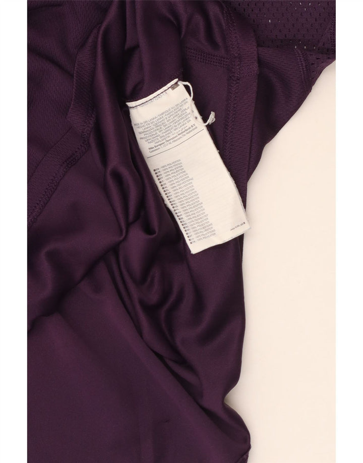 Nike Womens Vest Top UK 14 Large Purple Polyester