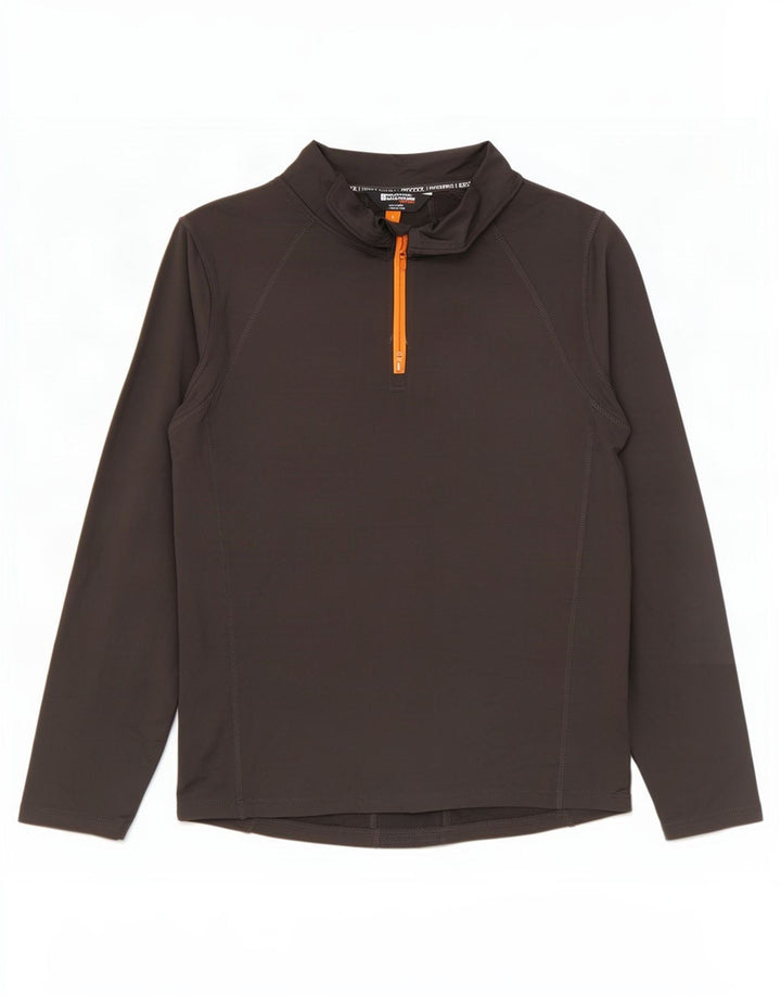 Mountain Warehouse Mens IsoCool Zip Neck Top Long Sleeve Medium Grey