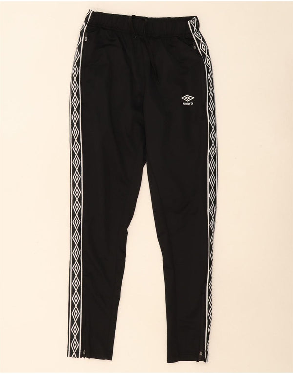 UMBRO Mens Graphic Tracksuit Trousers Small  Black Polyester