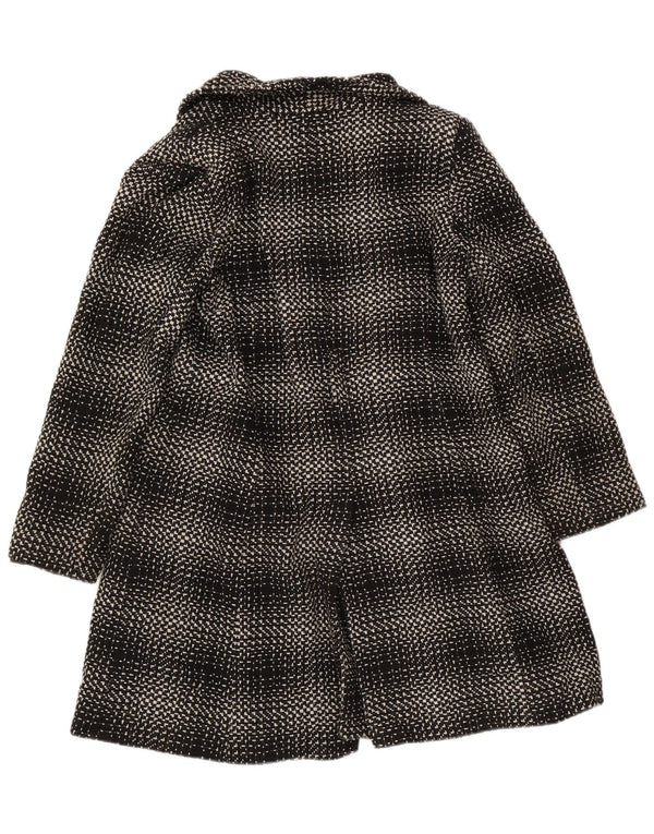 M&Co Womens Overcoat UK 16 Large Black Check Acrylic