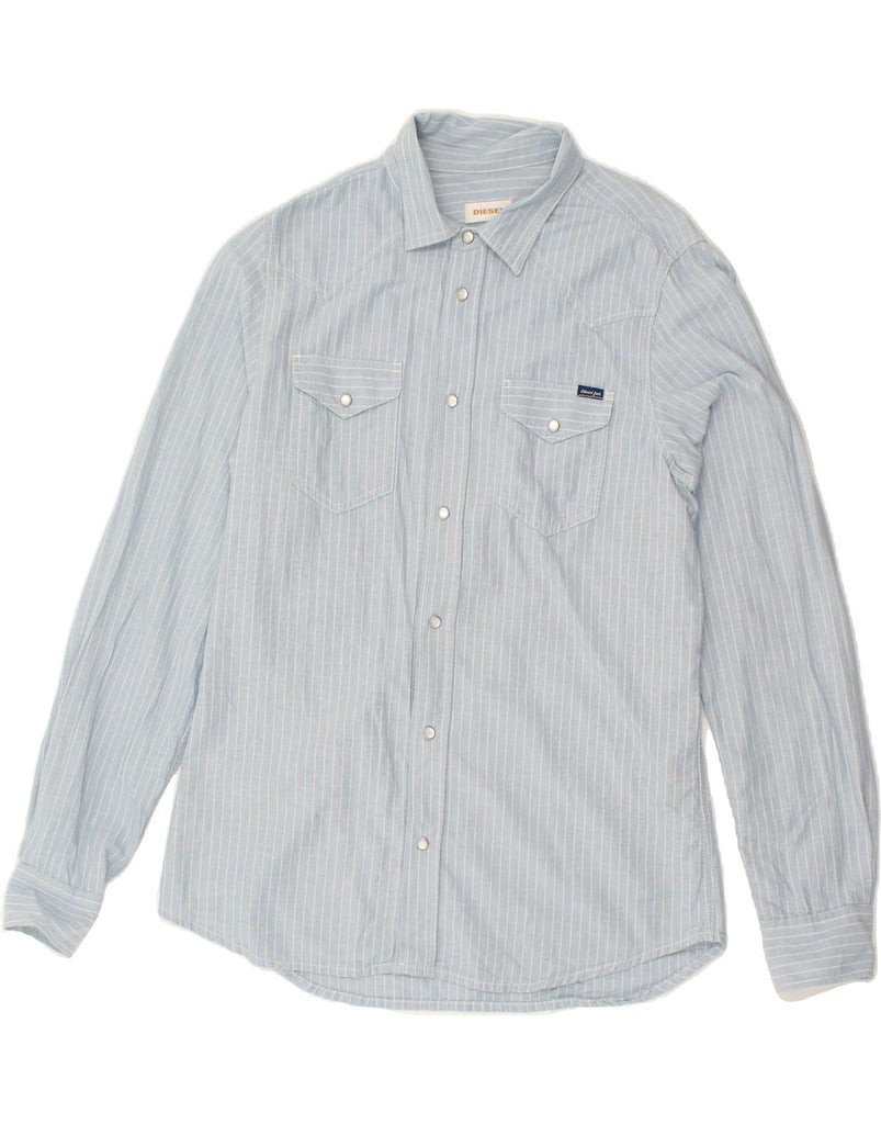 DIESEL Mens Shirt XL Blue Striped Cotton | Vintage Diesel | Thrift | Second-Hand Diesel | Used Clothing | Messina Hembry 