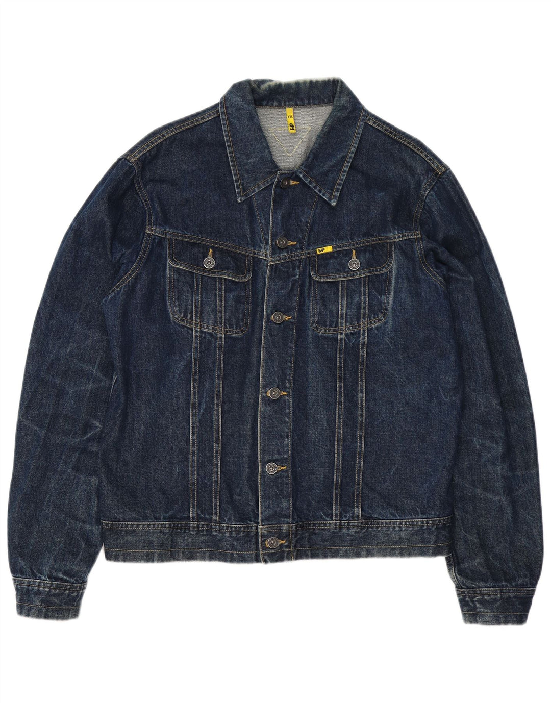 Meltin' Pot Mens Denim Jacket UK 44 2XL Blue Cotton