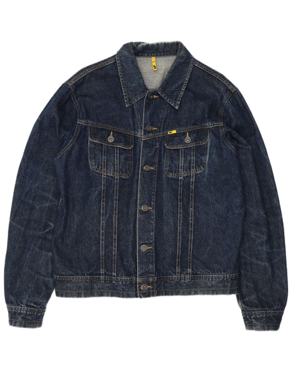 Meltin' Pot Mens Denim Jacket UK 44 2XL Blue Cotton