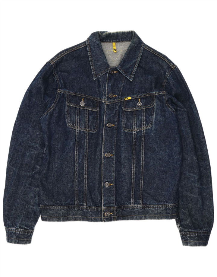 Meltin' Pot Mens Denim Jacket UK 44 2XL Blue Cotton
