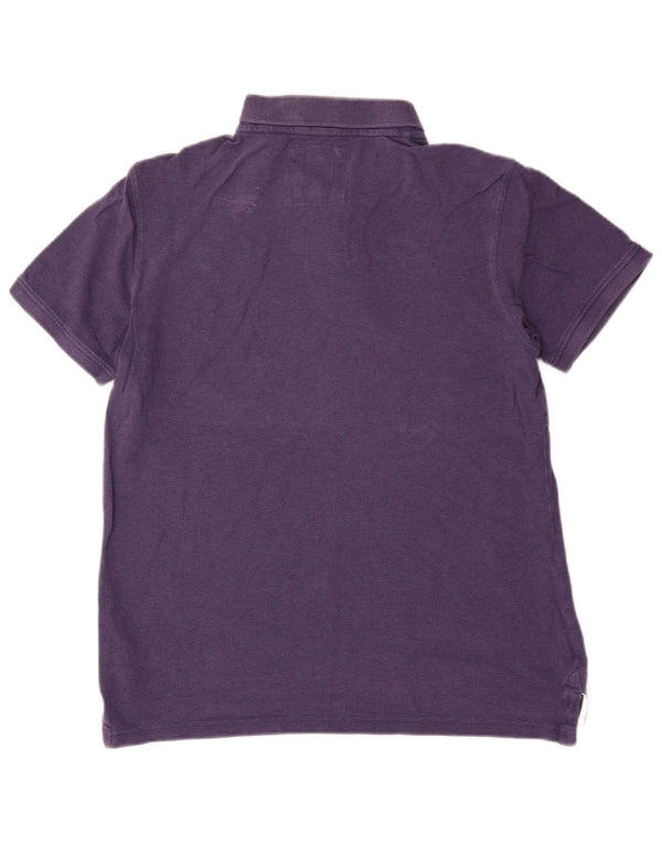 Crew Clothing Mens Polo Shirt Small Purple Cotton