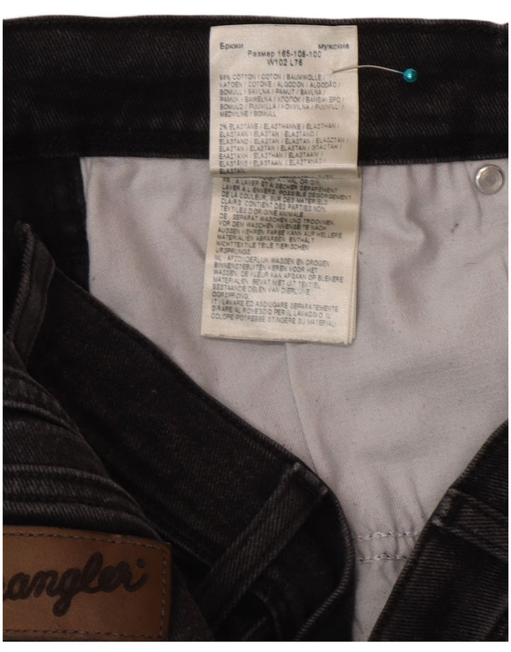 Wrangler Mens Texas Straight Jeans W40 L30 Grey Cotton