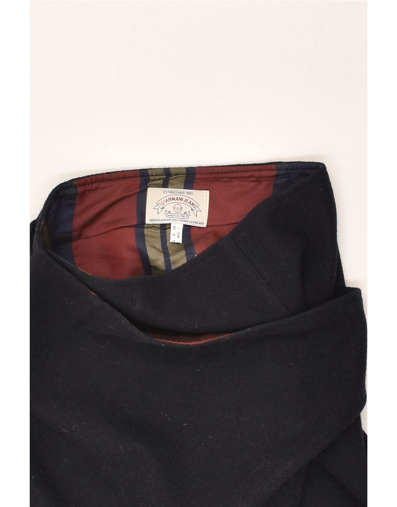 ARMANI JEANS Womens Wrap Skirt US 8 Medium W26  Navy Blue | Vintage Armani Jeans | Thrift | Second-Hand Armani Jeans | Used Clothing | Messina Hembry 