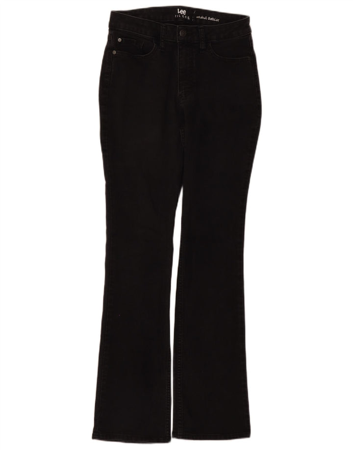 Lee Womens Riders Mid Rise Bootcut Jeans US 10 Large W31 L31 Black Cotton