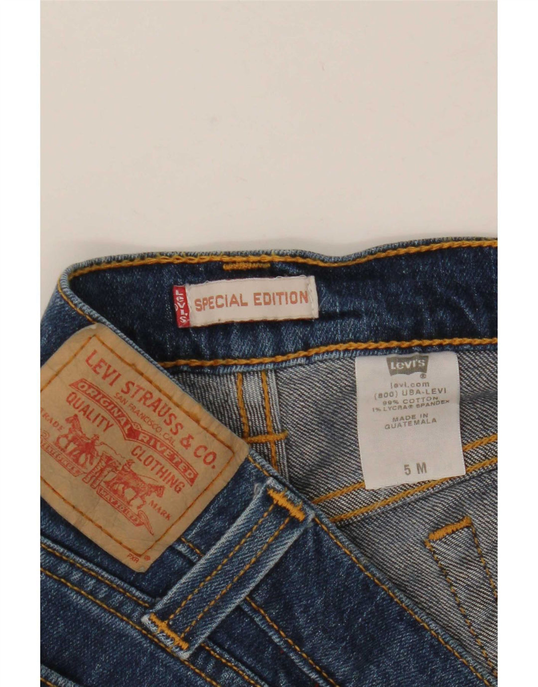 Levi's Womens Distressed Slim Jeans US 5 Medium W30 L26 Blue Cotton