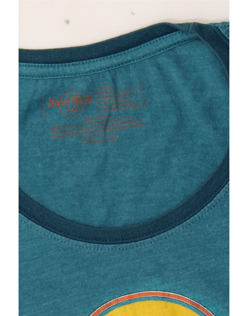 HARD ROCK CAFE Womens Berlin Graphic T-Shirt Top UK 10 Small Blue Cotton Vintage Hard Rock Cafe and Second-Hand Hard Rock Cafe from Messina Hembry 