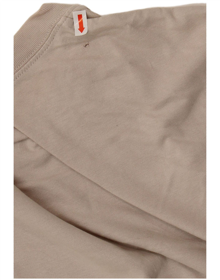 ALL SAINTS Mens T-Shirt Top Large Beige Cotton