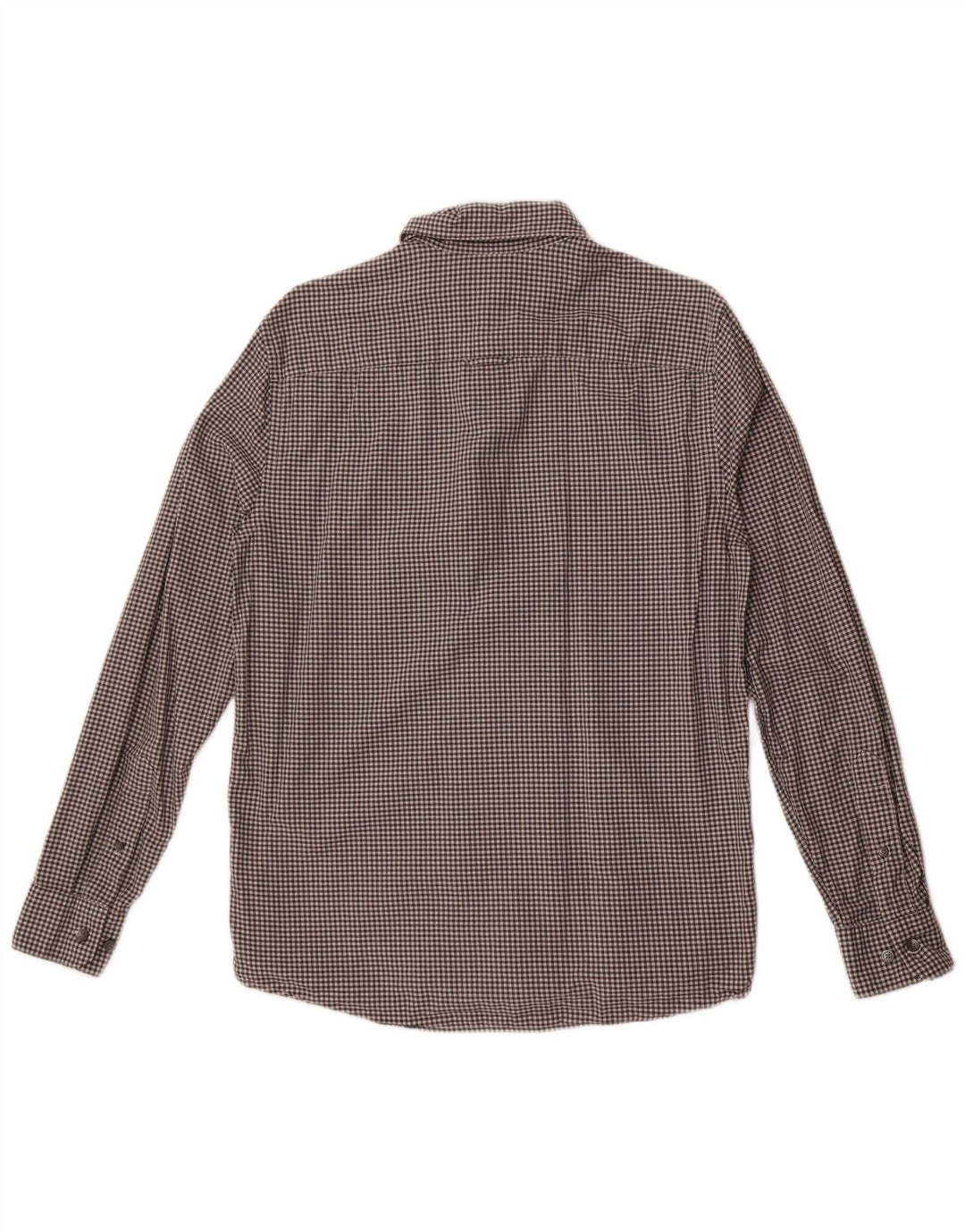 Calvin Klein Mens Shirt Small Grey Gingham Cotton
