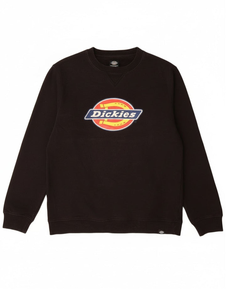 Dickies Mens Graphic Sweatshirt Jumper XL Black Cotton