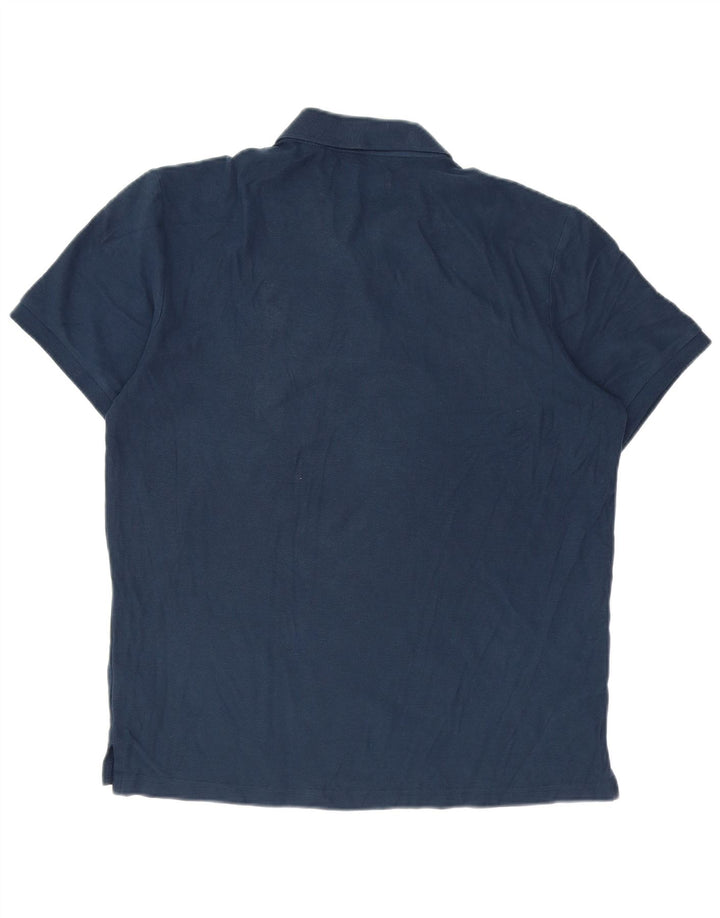 PENGUIN Mens Polo Shirt Medium Navy Blue Cotton