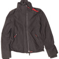 Superdry Womens Graphic Rain Jacket UK 10 Small Grey Nylon