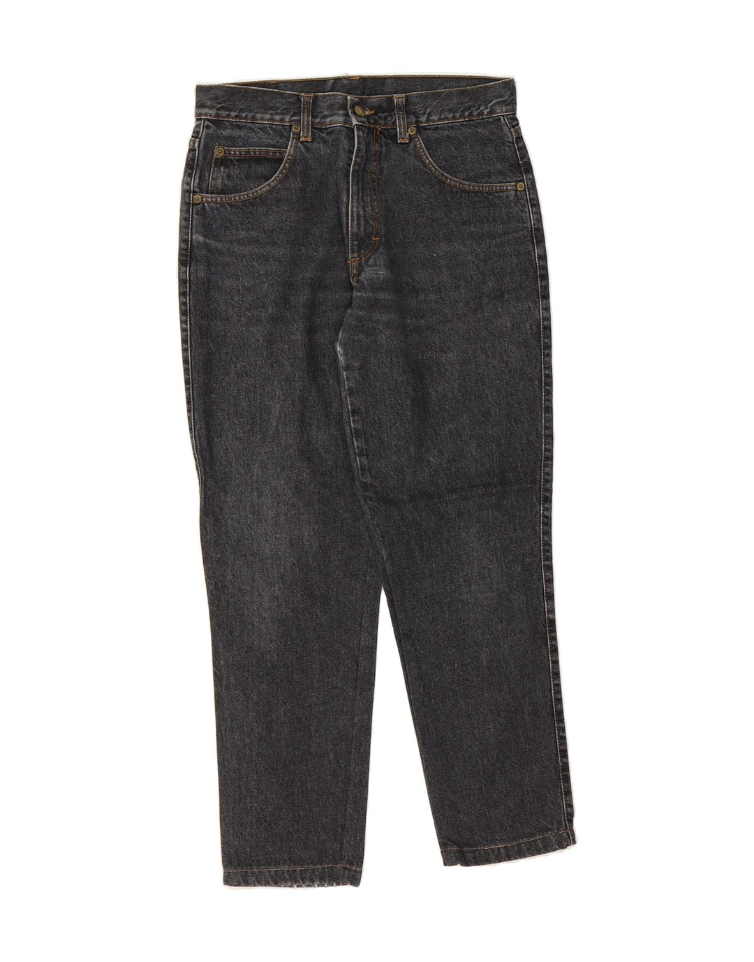 VINTAGE Womens Tapered Jeans W31 L29 Black Cotton Vintage Vintage and Second-Hand Vintage from Messina Hembry 