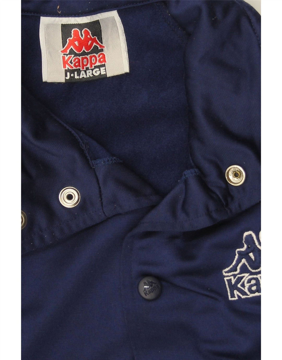 KAPPA Boys Graphic Tracksuit Top Jacket 11-12 Years Large Navy Blue Vintage Kappa and Second-Hand Kappa from Messina Hembry 