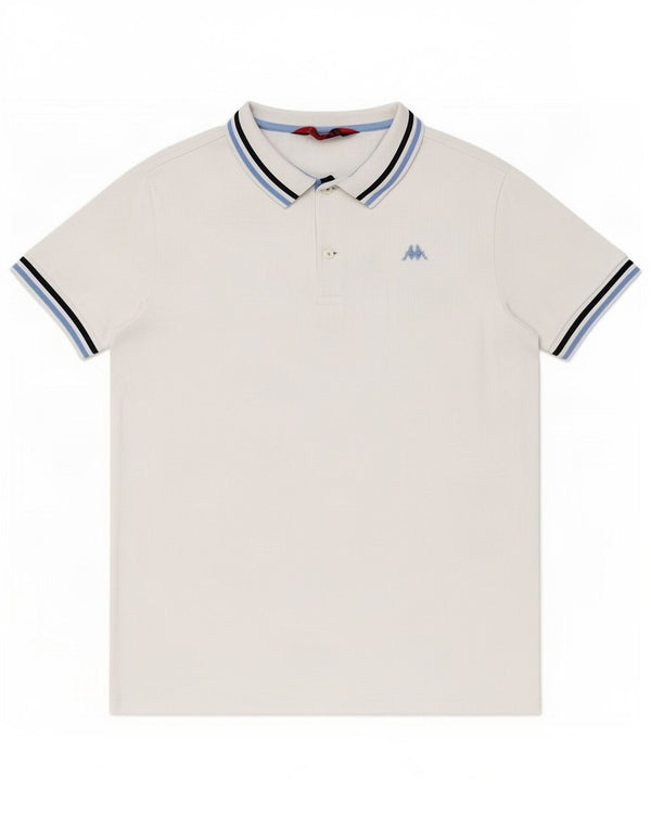 Kappa Mens Polo Shirt XL White Cotton