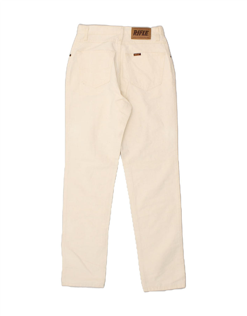 RIFLE Mens Straight Casual Trousers W30 L30 Beige Cotton | Vintage Rifle | Thrift | Second-Hand Rifle | Used Clothing | Messina Hembry 