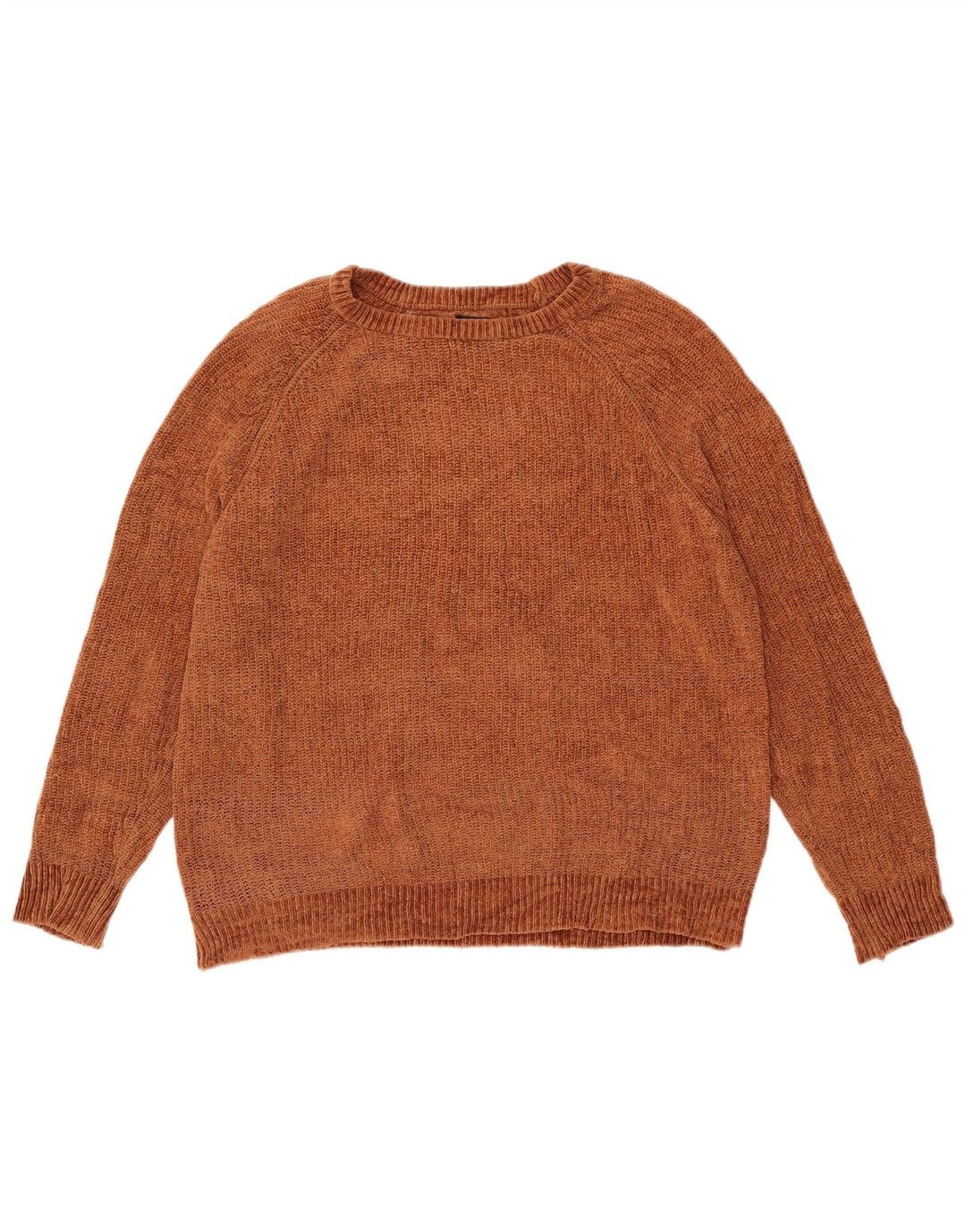 Zara Mens Crew Neck Jumper Sweater Large Brown