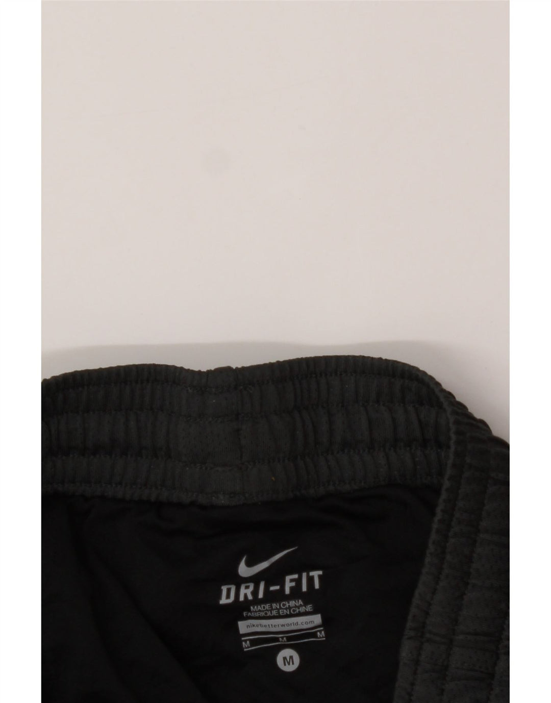 NIKE Womens Dri Fit Sport Shorts UK 14 Medium Black Colourblock Polyester Vintage Nike and Second-Hand Nike from Messina Hembry 