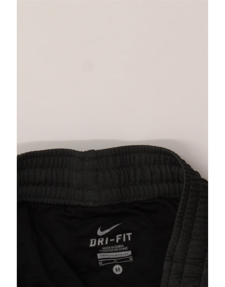 NIKE Womens Dri Fit Sport Shorts UK 14 Medium Black Colourblock Polyester Vintage Nike and Second-Hand Nike from Messina Hembry 