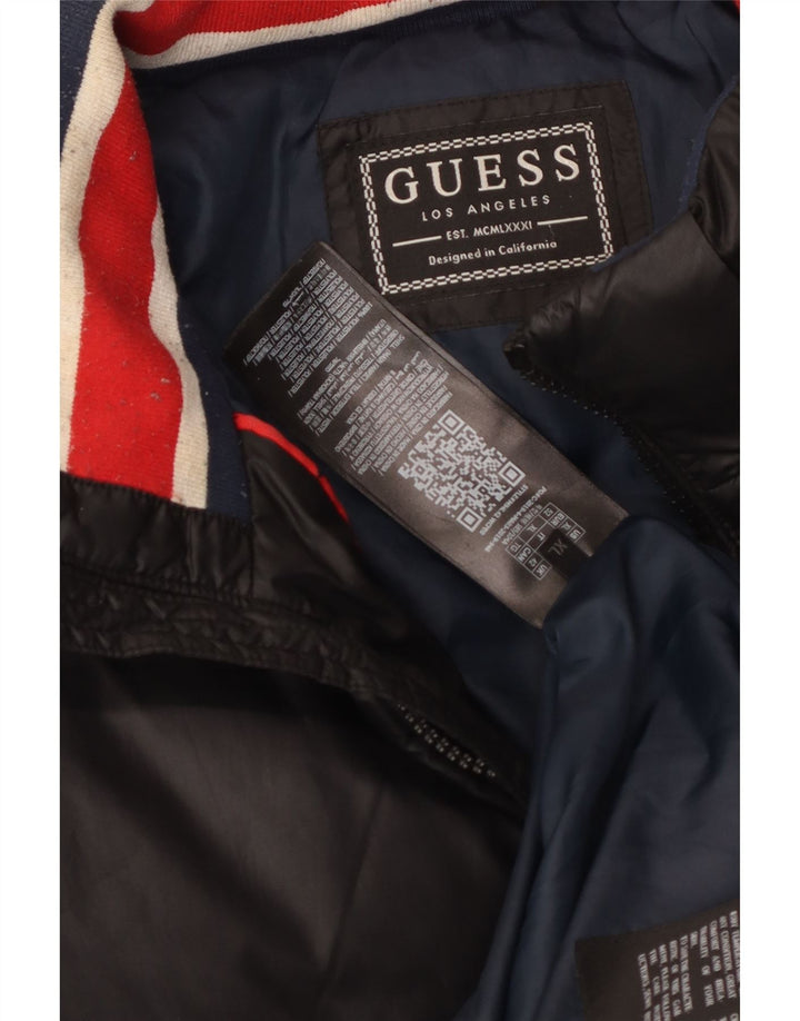 Guess Mens Padded Jacket UK 42 XL Black Polyester