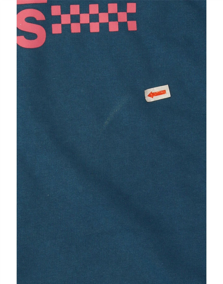 Vans Mens Graphic Sweatshirt Jumper Medium Blue Cotton