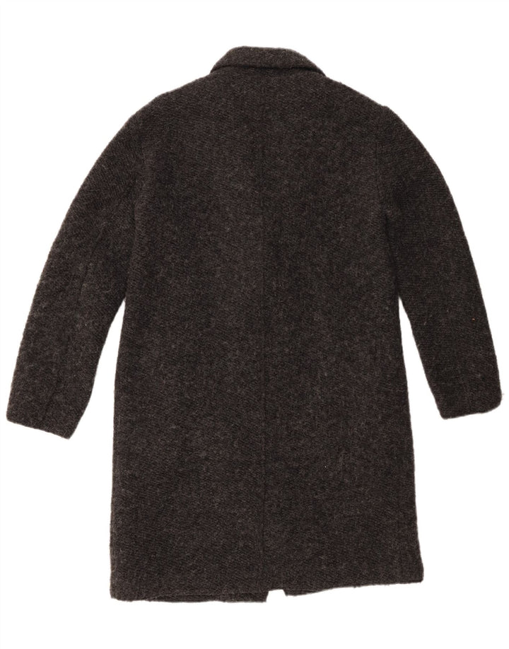 Zara Womens Trafaluc Oversized Overcoat UK 10 Small Grey Polyester