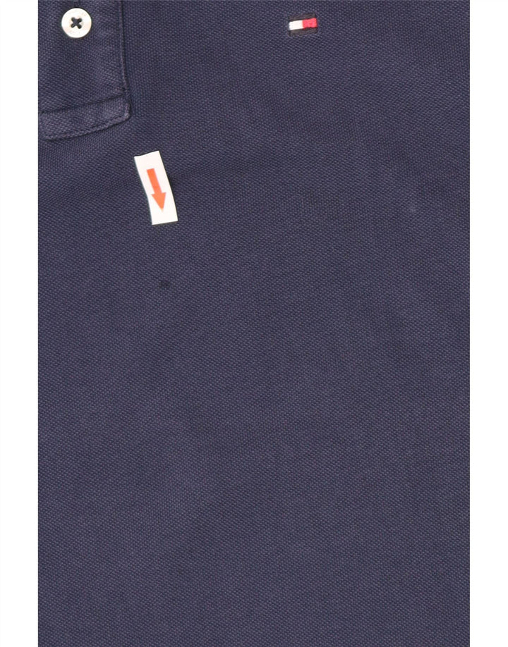 Tommy Hilfiger Mens Golf Polo Shirt Medium Navy Blue Cotton