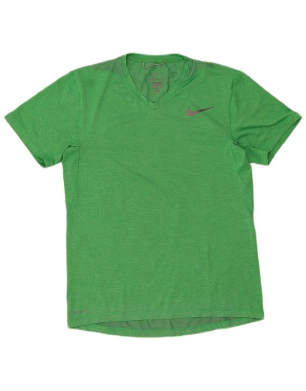 Nike Mens Dri Fit T-Shirt Top Medium Green