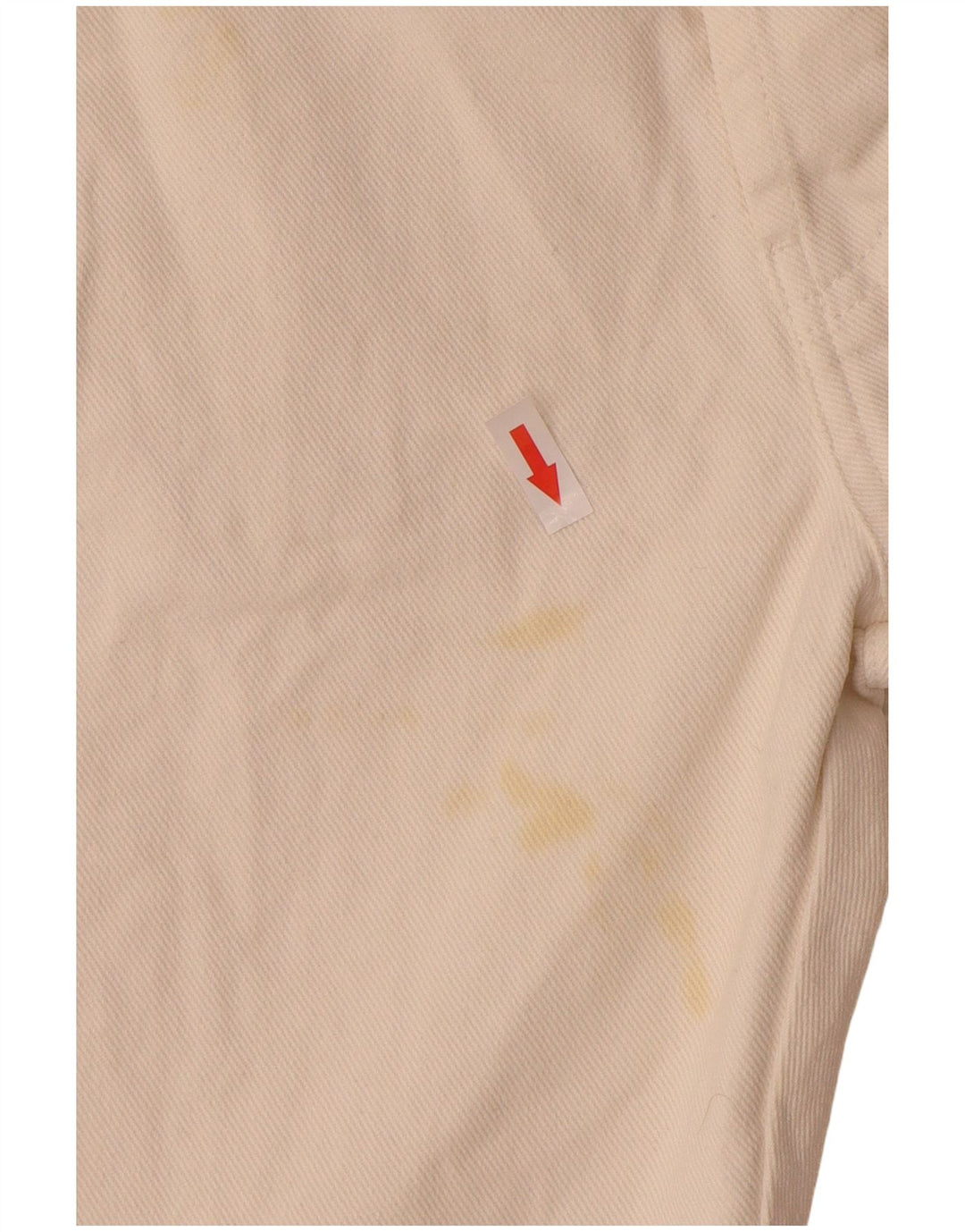Hugo Boss Mens Straight Jeans W32 L34 Off White Cotton