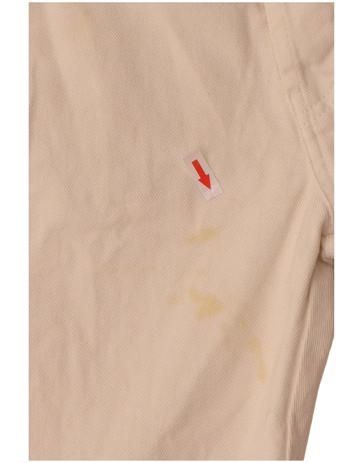 Hugo Boss Mens Straight Jeans W32 L34 Off White Cotton