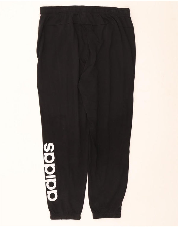 Adidas Mens Graphic Tracksuit Trousers Joggers XL  Black Cotton