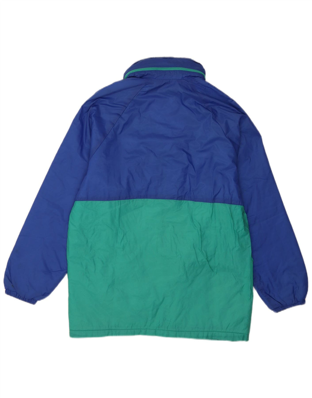 Sorry Mens Hooded Tracksuit Top Jacket Medium Blue Colourblock Polyamide