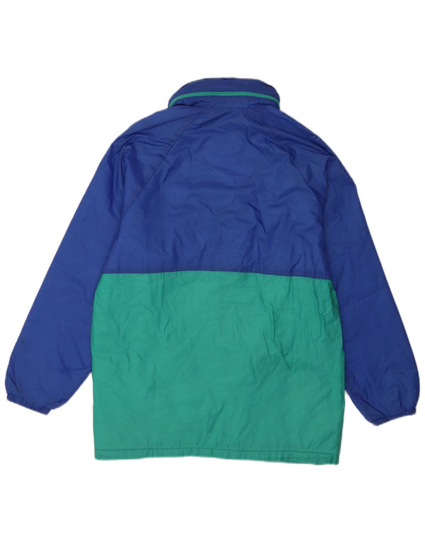 Sorry Mens Hooded Tracksuit Top Jacket Medium Blue Colourblock Polyamide