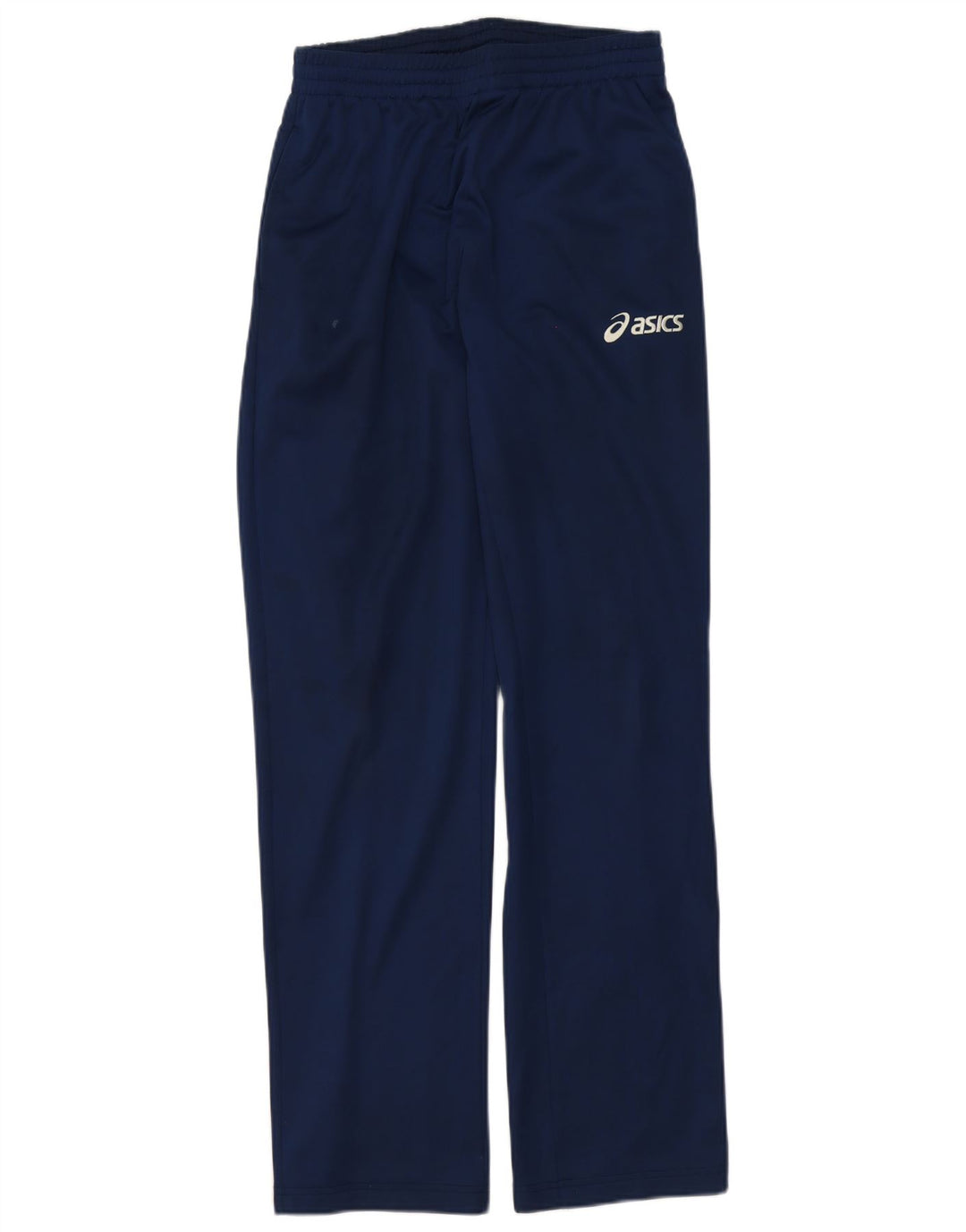 Asics Mens Regular Tracksuit Trousers Medium Navy Blue Polyester