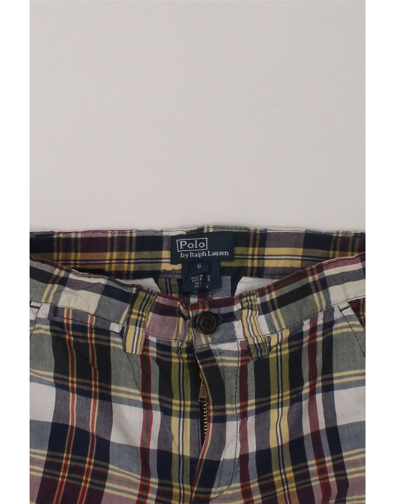 POLO RALPH LAUREN Boys Chino Shorts 5-6 Years W22  Multicoloured Check | Vintage Polo Ralph Lauren | Thrift | Second-Hand Polo Ralph Lauren | Used Clothing | Messina Hembry 