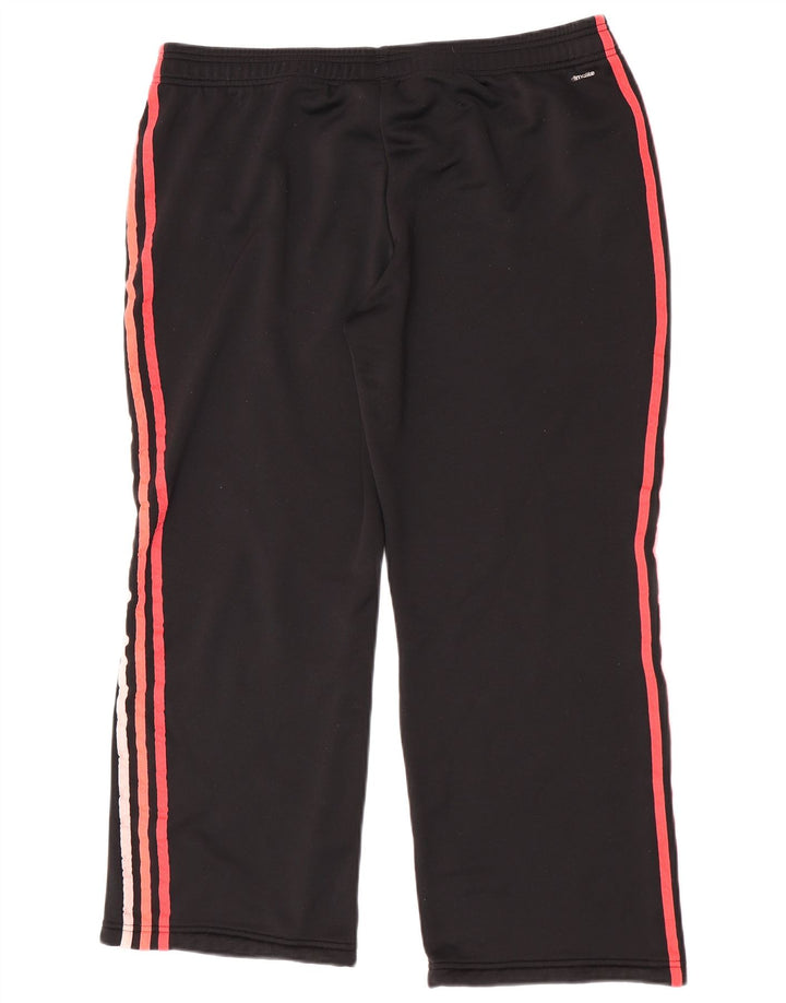 Adidas Womens Tracksuit Trousers UK 20/22 XL  Black Polyester