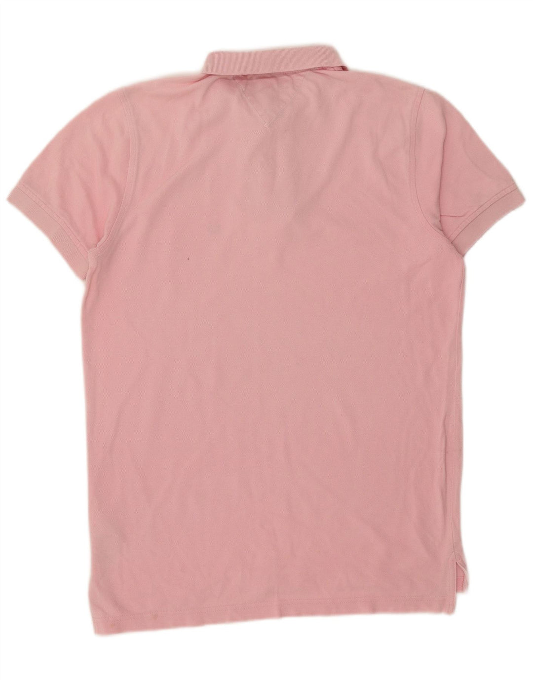 TOMMY HILFIGER Mens Polo Shirt Small Pink Cotton