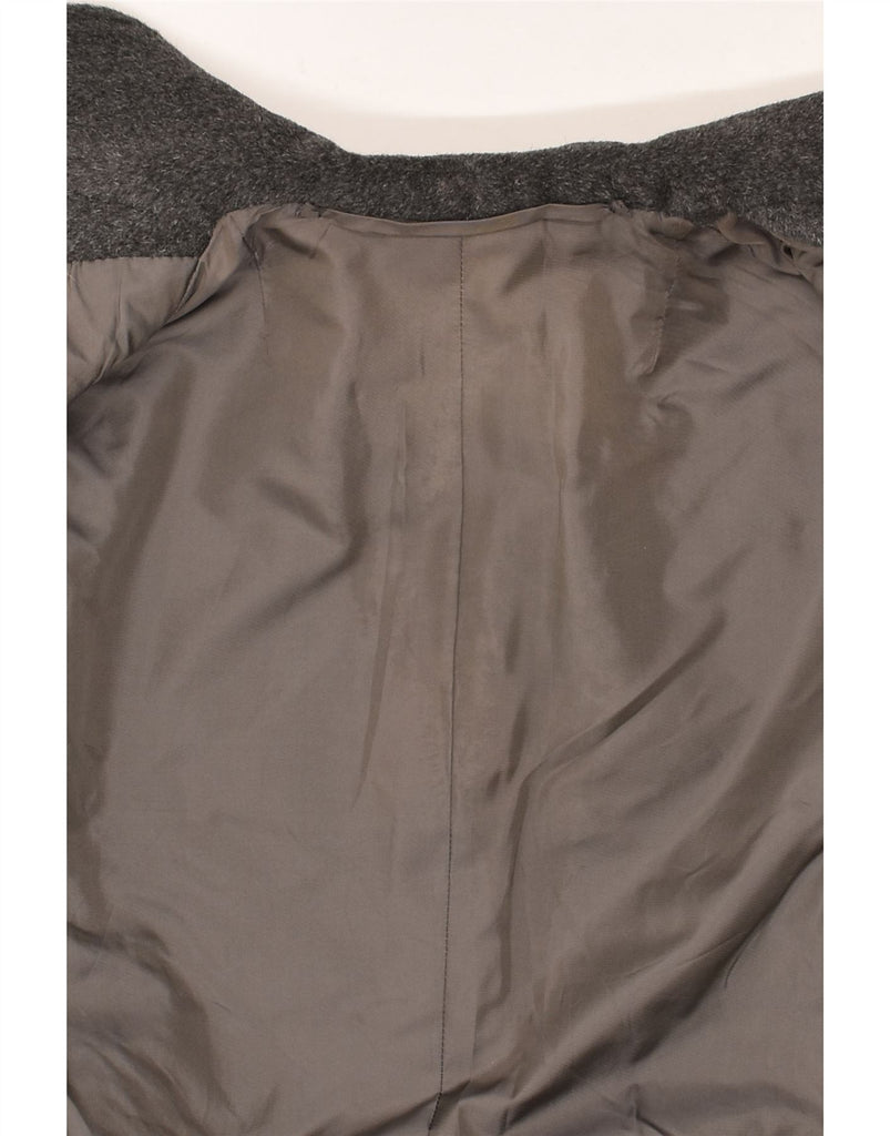 VINTAGE Womens Double Breasted Coat UK 16 Large Grey | Vintage Vintage | Thrift | Second-Hand Vintage | Used Clothing | Messina Hembry 