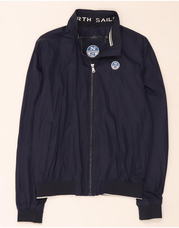 NORTH SAILS Mens Bomber Jacket UK 36 Small Navy Blue Polyamide