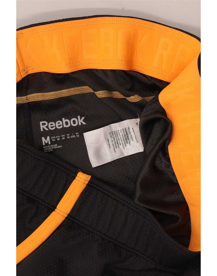 Reebok Womens Sport Shorts UK 12 Medium Grey Polyester