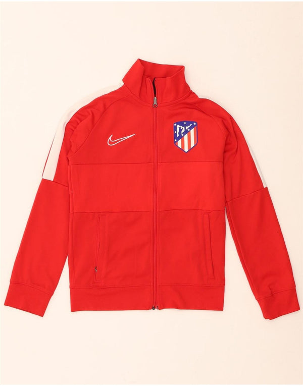Nike Boys Atletico Madrid Tracksuit Top Jacket 8-9 Years Small Red