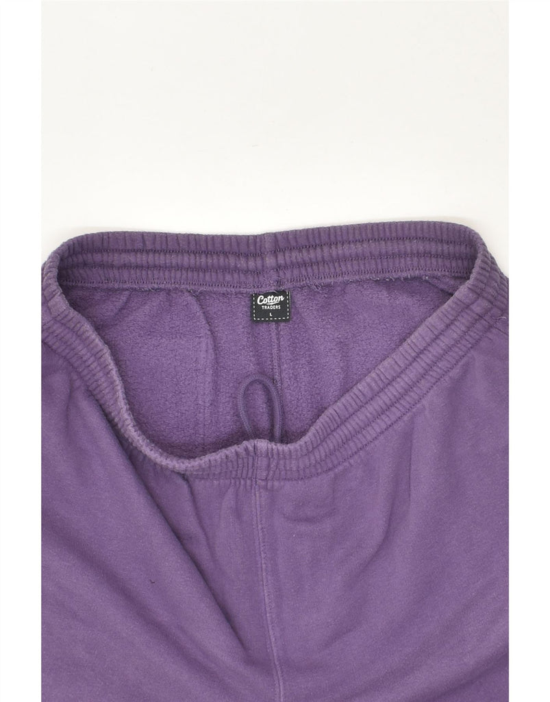 COTTON TRADERS Mens Tracksuit Trousers Large Purple Cotton | Vintage Cotton Traders | Thrift | Second-Hand Cotton Traders | Used Clothing | Messina Hembry 