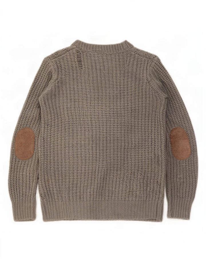 Zara Womens Cardigan Sweater UK 10 Small Grey Acrylic