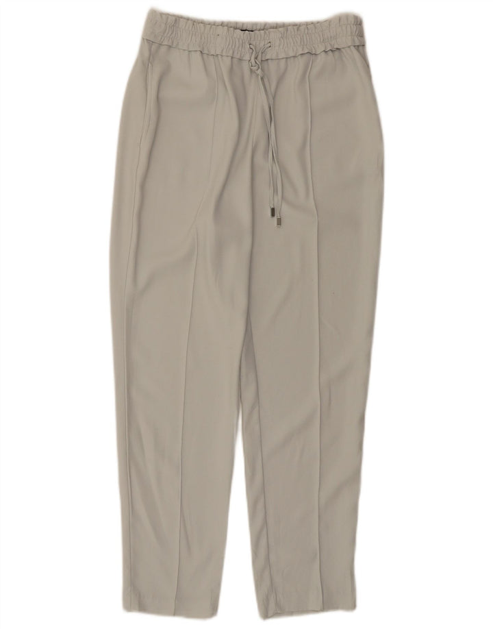 ZARA Womens Slim Cropped Trousers XS W24 L25 Grey