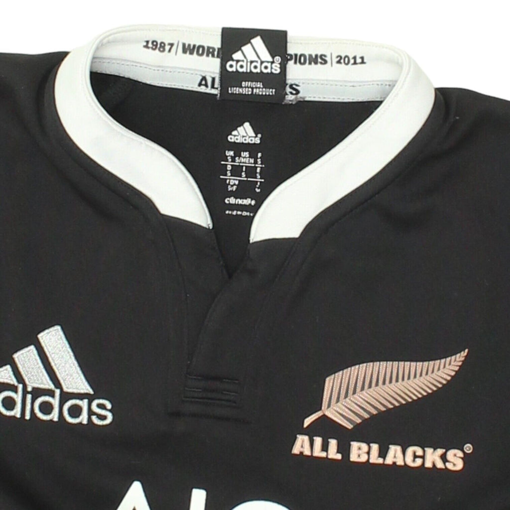 New Zealand All Blacks Adidas 2013 Mens Black Rugby Shirt | Sportswear VTG | Vintage Messina Hembry | Thrift | Second-Hand Messina Hembry | Used Clothing | Messina Hembry 