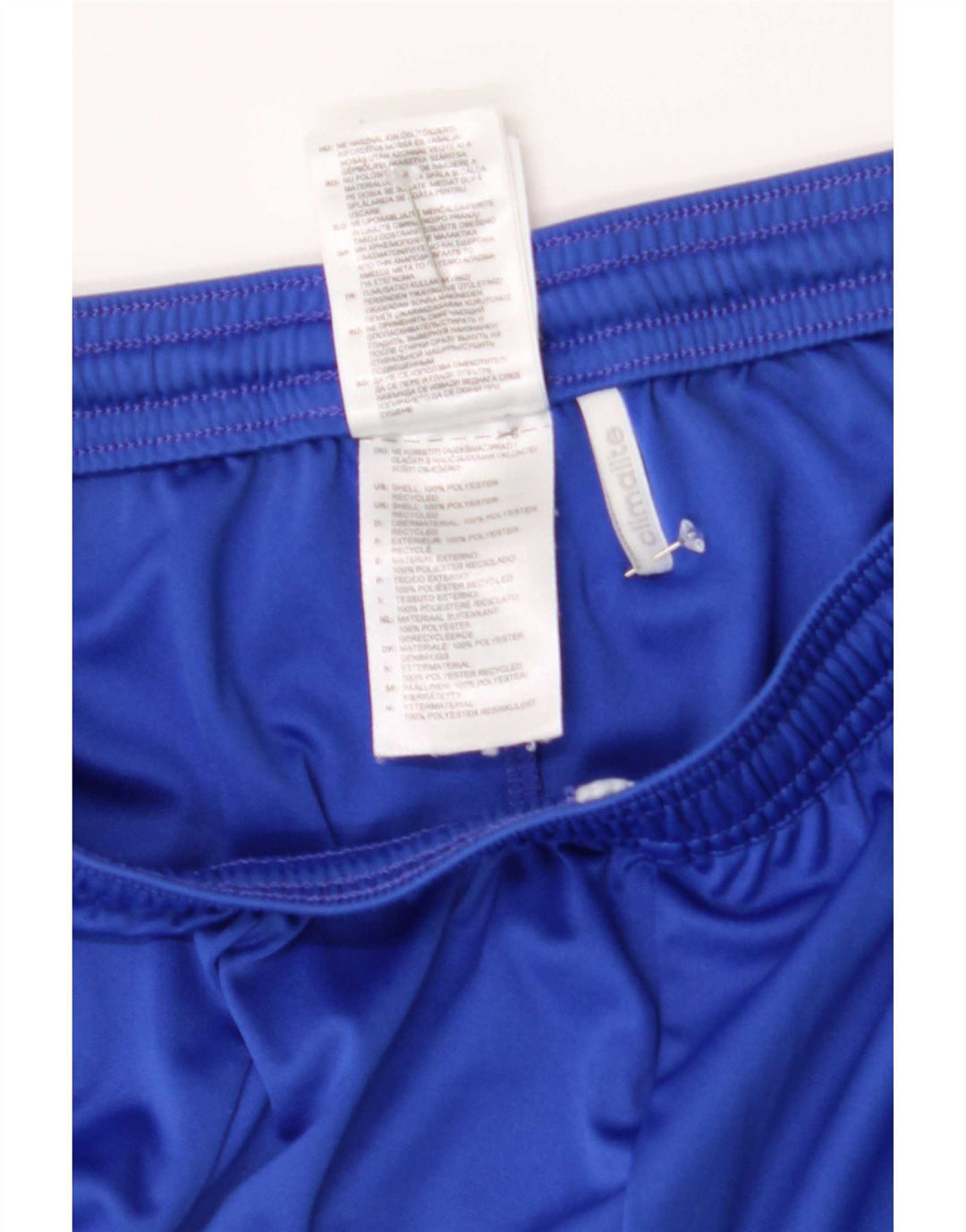 Adidas Mens Climalite Sport Shorts Medium Blue Colourblock Polyester